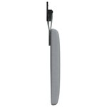 vidaXL Tête de lit suspendue Gris clair Tissu