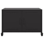 vidaXL Meuble TV noir 68x39x43 5 cm acier