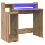 vidaXL Bureau chêne artisanal 97 x 45 x 90 cm Bois d'ingénierie