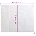 vidaXL Housse de protection pour plantes avec fermeture éclair 70 g/m²