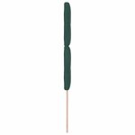 vidaXL Tête de lit LED avec bandes LED Vert 100 cm Velours