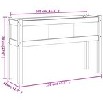 vidaXL Jardinières avec pieds 110x31x70 cm bois de pin massif