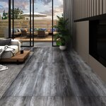 vidaXL Dalles de plancher PVC autoadhésif 5 21 m² 2 mm gris brillant