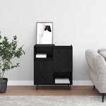 vidaXL Buffet Chêne noir 60 x 35 x 70 cm