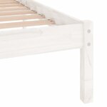 vidaXL Cadre de lit sans matelas blanc bois massif 160x200 cm