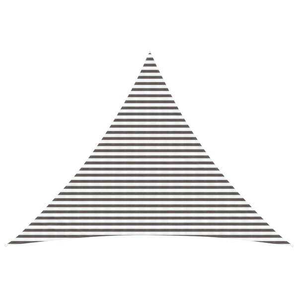 vidaXL Voile d'ombre 5 x 5 x 6 m HDPE Triangulaire Gris clair et blanc