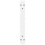vidaXL Pieds de table basse 2 pièces Blanc 60 x (42-43 3) cm Acier