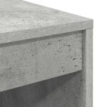 vidaXL Bureau Gris béton 70 x 40 x 76 cm Bois d'ingénierie