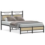 vidaXL Cadre de lit sans matelas chêne sonoma 120x200 cm