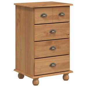 vidaXL Commode ASKIM Marron 45.8 x 40 x 79 cm Bois de pin massif