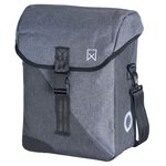 Willex sac à bandoulière de vélo flex 800 14 l gris et noir