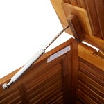 vidaXL Boîte de rangement de jardin 150x80x75 cm bois massif d'acacia