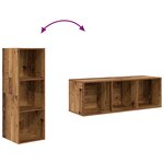 vidaXL Meubles TV muraux 2 Pièces Bois ancien 37 x 37 x 107 cm