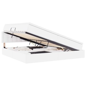 vidaXL Lit avec rangement et LED avec matelas Gris clair 200 x 200 cm