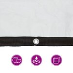vidaXL Housse de protection plantes avec œillets 3x6 m polyéthylène