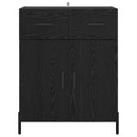 vidaXL Buffet Chêne noir 69 5 x 34 x 90 cm Bois d'ingénierie