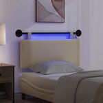vidaXL Tête de lit suspendue Gris Vert Clair Tissu en velours côtelé