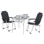 Bo-Camp Chaise de camping pliable Copa Rio Classic Graphite