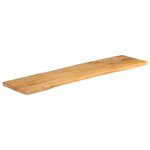 vidaXL Dessus de table 180x40x3 8 cm bord vivant bois massif manguier