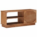 vidaXL Meuble TV avec stockage avec porte Naturel 90 x 30 x 40 cm