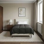 vidaXL Duvet complet toute l'année Anthracite 140 x 200 cm Microfibre