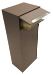 Boîte à colis en acier  Multipack Double EP3158  fenêtre et  2 portes  Marron