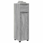 vidaXL Cabinet de salle de bain Gris Sonoma 30 5 x 30 x 101 cm