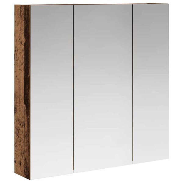vidaXL Armoire Miroir de Salle de Bain Bois ancien 70 x 14 5 x 70 cm