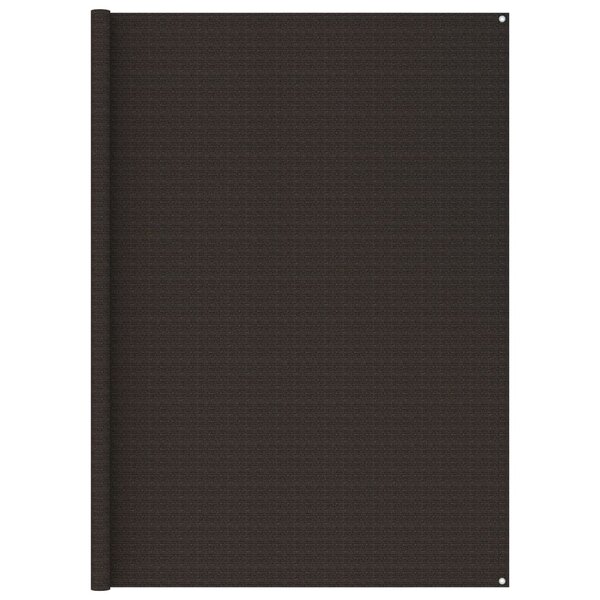 vidaXL Tapis de tente 250x250 cm Marron