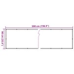vidaXL Écran d'intimité de balcon gris 500x90 cm PVC