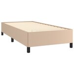 vidaXL Cadre de lit sans matelas cappuccino 80x200 cm similicuir