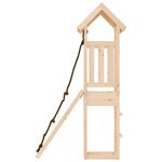 vidaXL Maisonnette de jeu avec mur d'escalade bois massif de pin