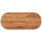 vidaXL Dessus de table 100x40x2 5 cm ovale bois massif d'acacia
