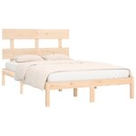 vidaXL Cadre de lit sans matelas 180x200 cm bois massif