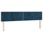 vidaXL Sommier à lattes de lit et matelas Bleu foncé 200x200cm Velours