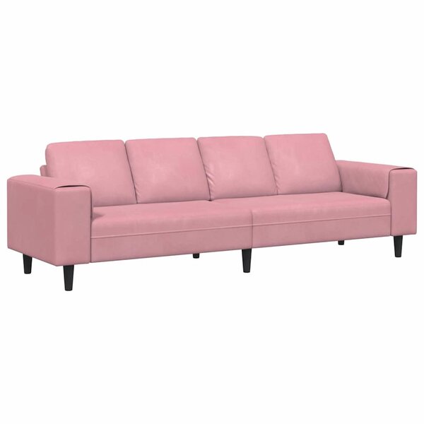 vidaXL Canapé de salon Rose 250 x 77 x 76 cm