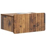 vidaXL Cabinet de chevet mural 2 pc Bois ancien 49 x 34 5 x 24 cm