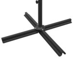 vidaXL Parasol de jardin double avec mât en acier Vert 600x300 cm