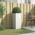 vidaXL Jardinière blanc 32x29x75 cm acier