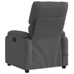 vidaXL Fauteuil inclinable de massage électrique gris foncé tissu