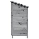 vidaXL Abri de jardin Gris 59 x 56 x 113 5 cm Bois d'ingénierie