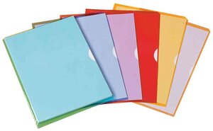 Sachet de 10 pochettes-coin Fard'liss jaune en PVC 20/100e ELBA