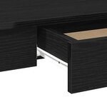 vidaXL Bureau noir 100x45x75 cm bois d'ingénierie