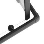 vidaXL Cabine de douche ESG semi-dépoli 80x70x180 cm Noir