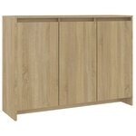 vidaXL Buffet Chêne sonoma 102x33x75 cm Bois d'ingénierie