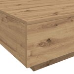 vidaXL Table basse Chêne artisanal 80 x 80 x 31 cm Bois d'ingénierie