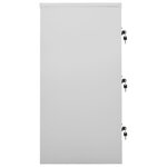 vidaXL Armoires à casiers 5 Pièces Gris clair et vert 90x45x92 5 cm Acier