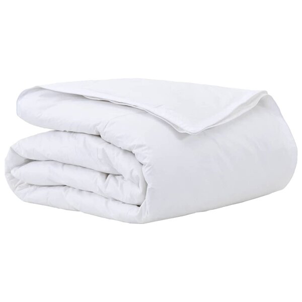 vidaXL Duvet 2-en-1 Blanc 155 x 200 cm Plume