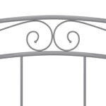 vidaXL Cadre de lit sans matelas gris métal 140x200 cm