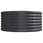 vidaXL Lit surélevé de jardin Acier galvanisé Anthracite